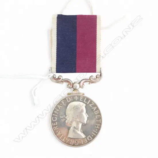 ER II LONG SERVICE GOOD CONDUCT SILVER MEDAL TO CPL G.L. DICKSON 70810 with ribbon, Dia.36mm, 36.84gms