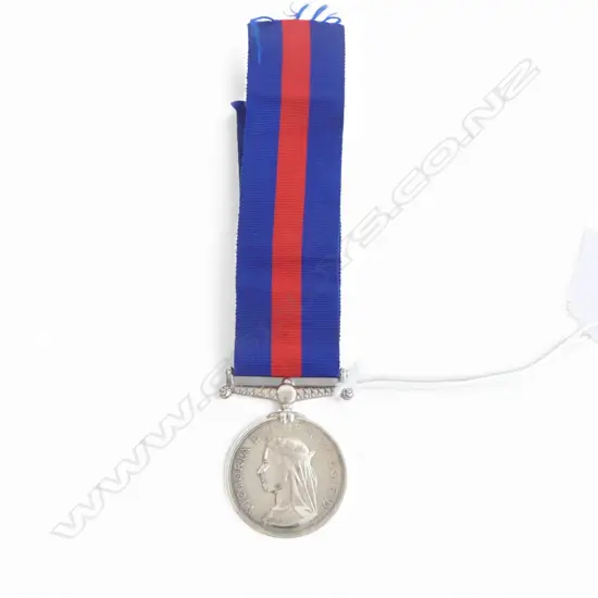 VICTORIAN SILVER COLONIAL NEW ZEALAND LAND WARS MEDAL... (see description)
