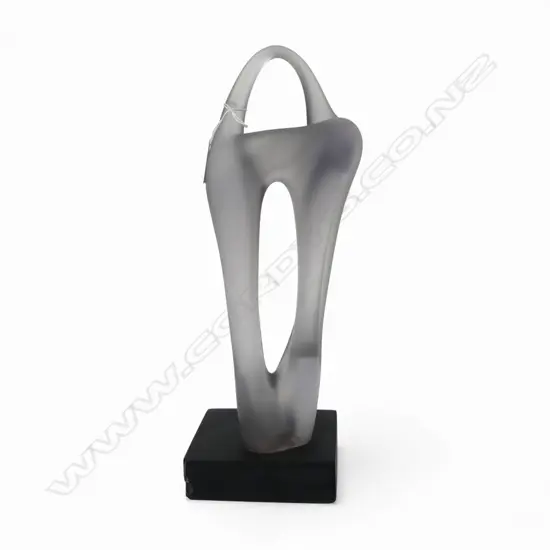 CHUCK SIMPSON, FROZEN ASSETS, 1989, BASE INSCRIBED, large loss to the corner of base H.420mm