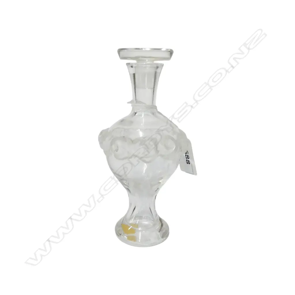 LALIQUE MARTINE PERFUME BOTTLE w LABEL, SIGNED, H.143mm Image 1++