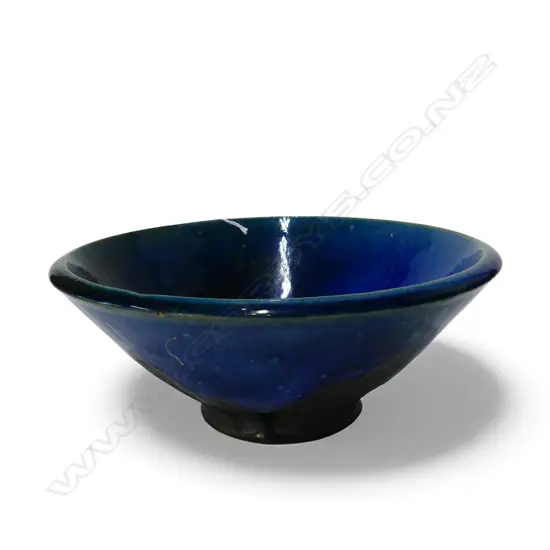 TOBY STAFFORD BLUE GLAZED BOWL H.110mm 265mm dia