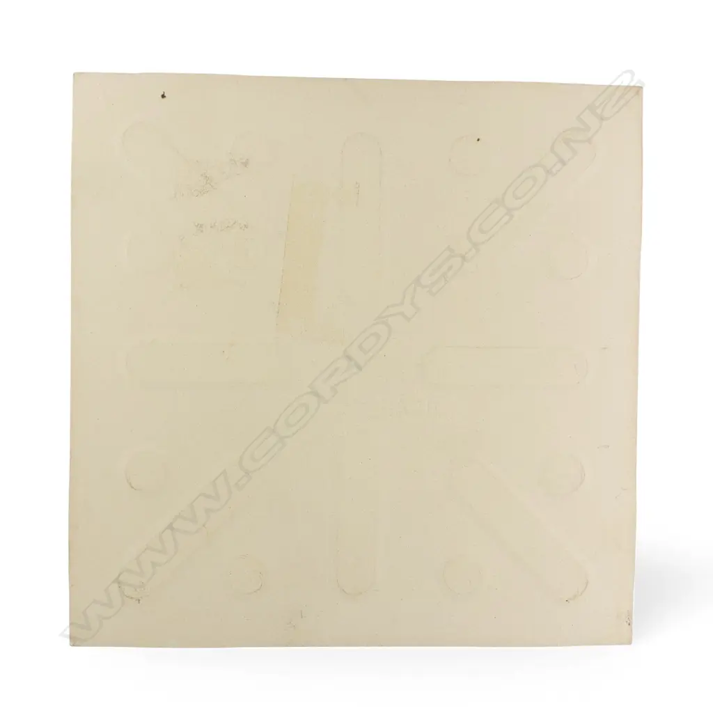FIONA PARDINGTON 'NO TECHNICAL KNOWLEDGE REQUIRED', TRANSFER PRINTED TILE, BRAZIL/NZ, c.1994, 153 X 153mm Image 1++
