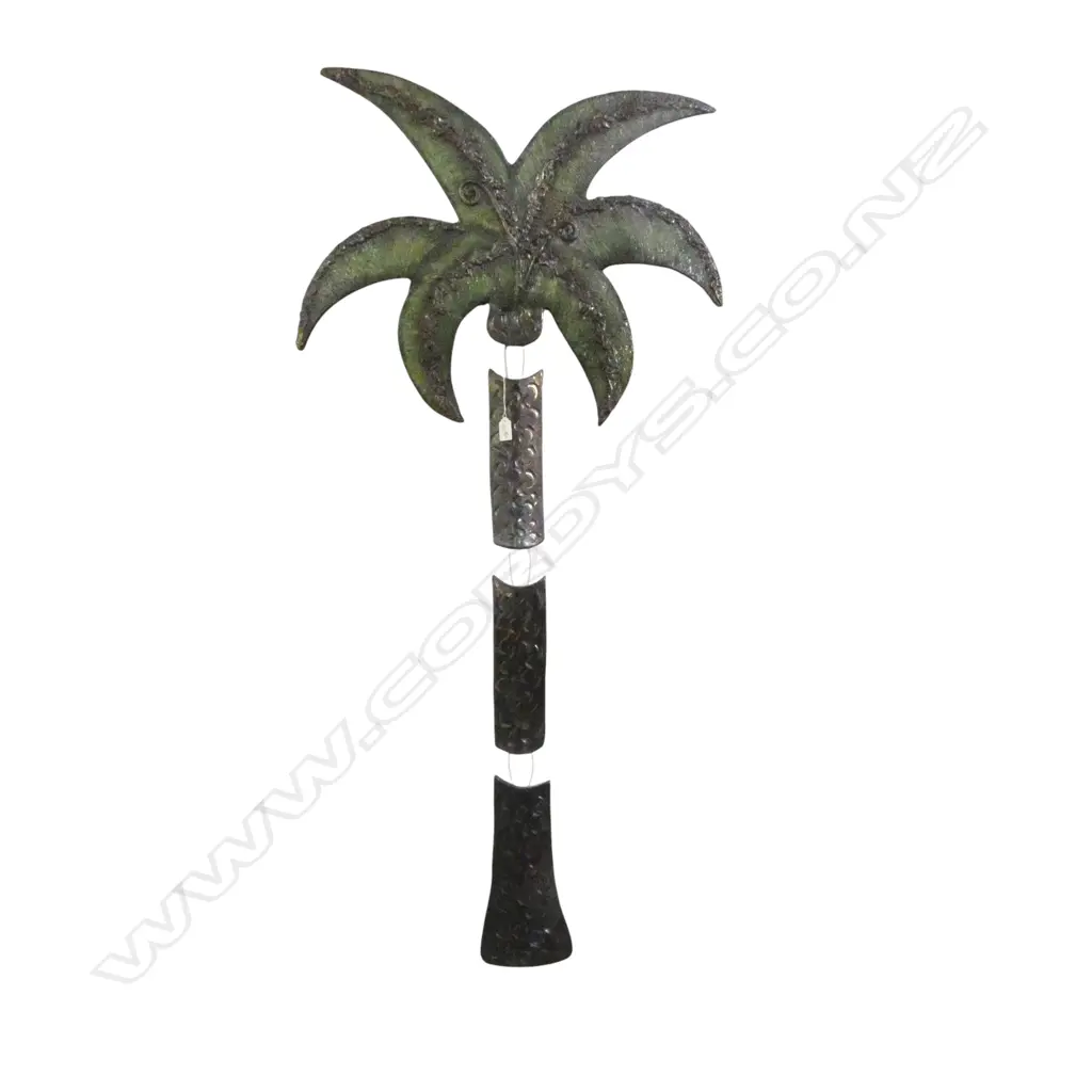 LG MORRIS & JAMES CERAMIC PALM WALL ART SCULPTURE H.1450mm, W.680mm Image 1++