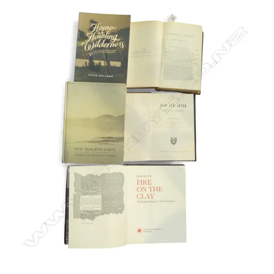 5 NZ THEMED BOOKS INCLDS; 'FIRE on the CLAY'