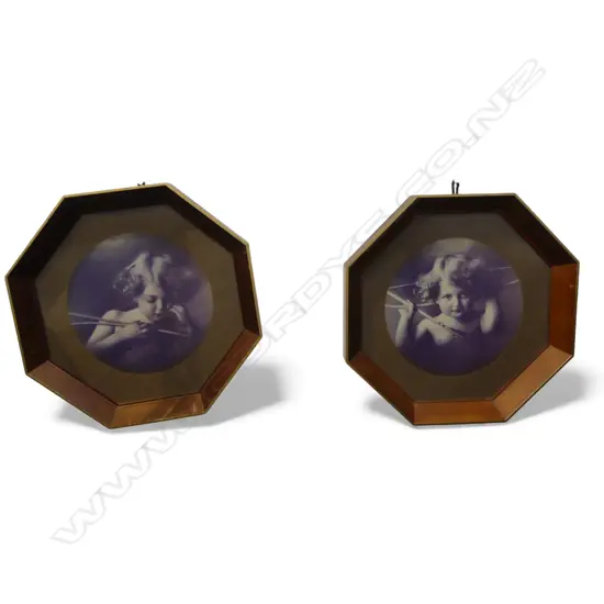 PR FRAMED VICTORIAN SEPIA CUPID PRINTS