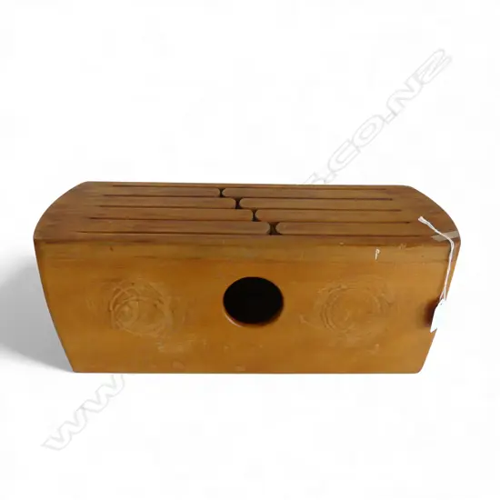 RIMU PERCUSSION DRUM BY ANDREAS LEPPER, FEB 1985 W.450mm