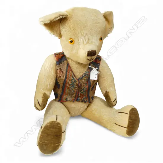 LGE VINTAGE TEDDY BEAR with growler internal mechanism L.650mm
