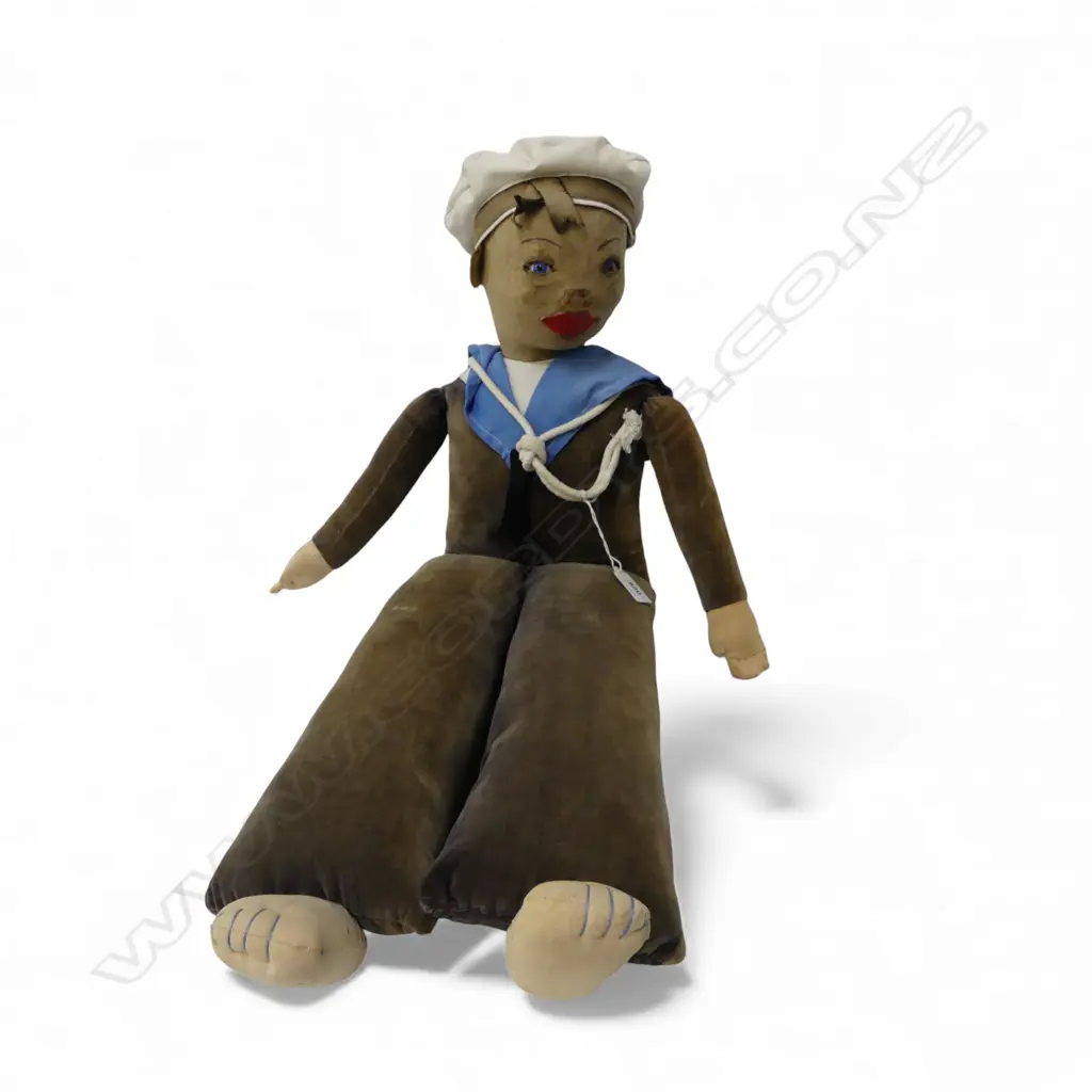 LARGE NORAH WELLINGS SAILOR DOLL L.800mm W GLASS EYES Image 1++