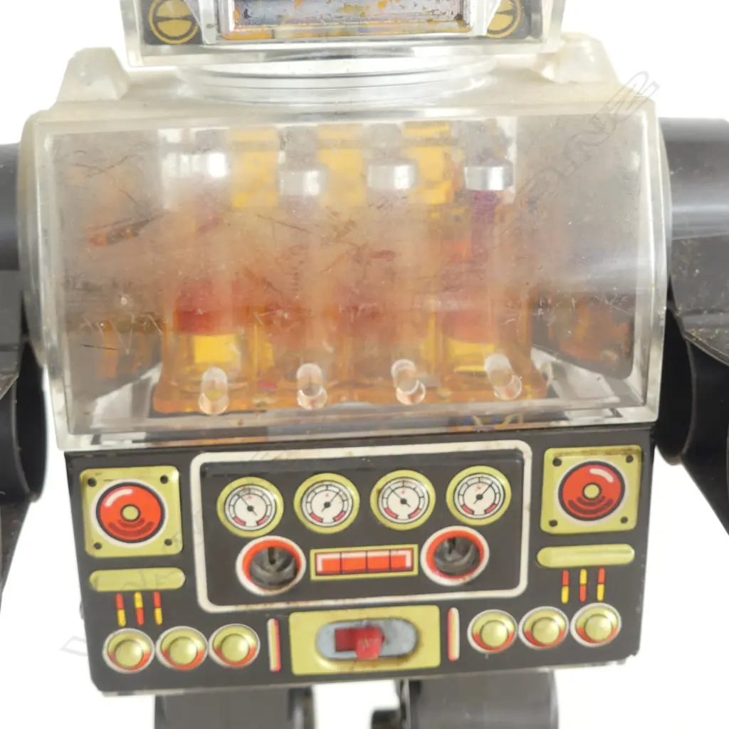 VINTAGE BOXED PISTON ROBOT H.260mm Image 1++