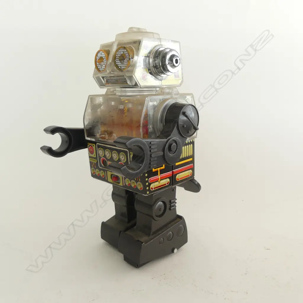 VINTAGE BOXED PISTON ROBOT H.260mm Image 1++