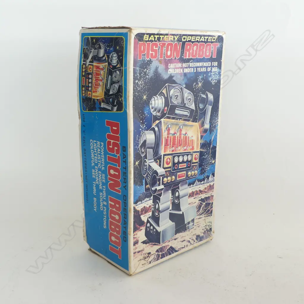 VINTAGE BOXED PISTON ROBOT H.260mm Image 1++