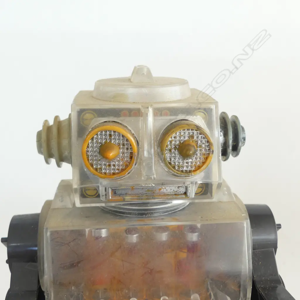 VINTAGE BOXED PISTON ROBOT H.260mm Image 1++