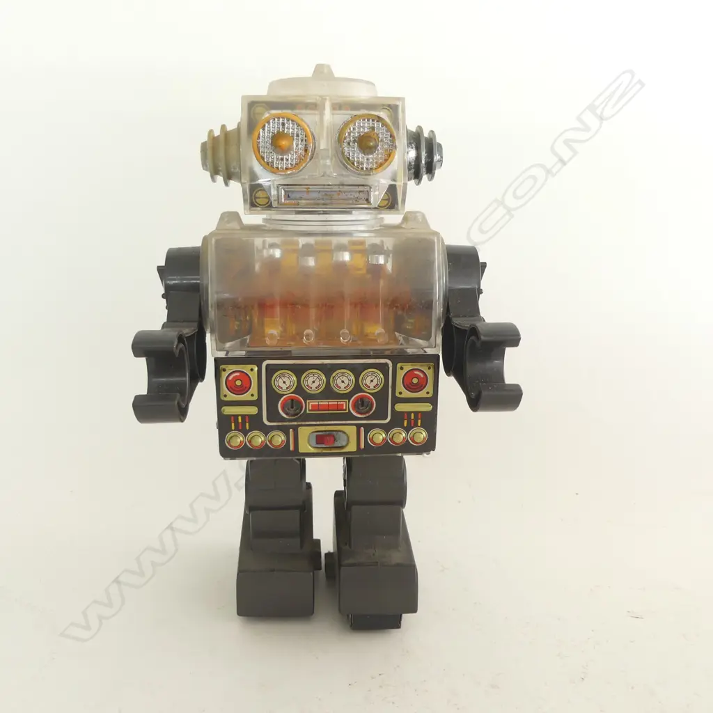 VINTAGE BOXED PISTON ROBOT H.260mm Image 1++