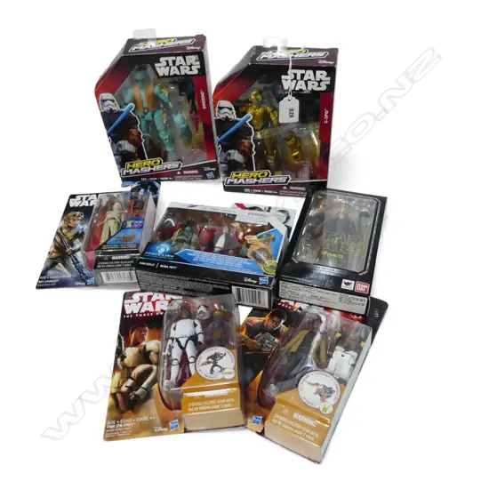 7 BOXED STAR WARS ACTION FIGURES 