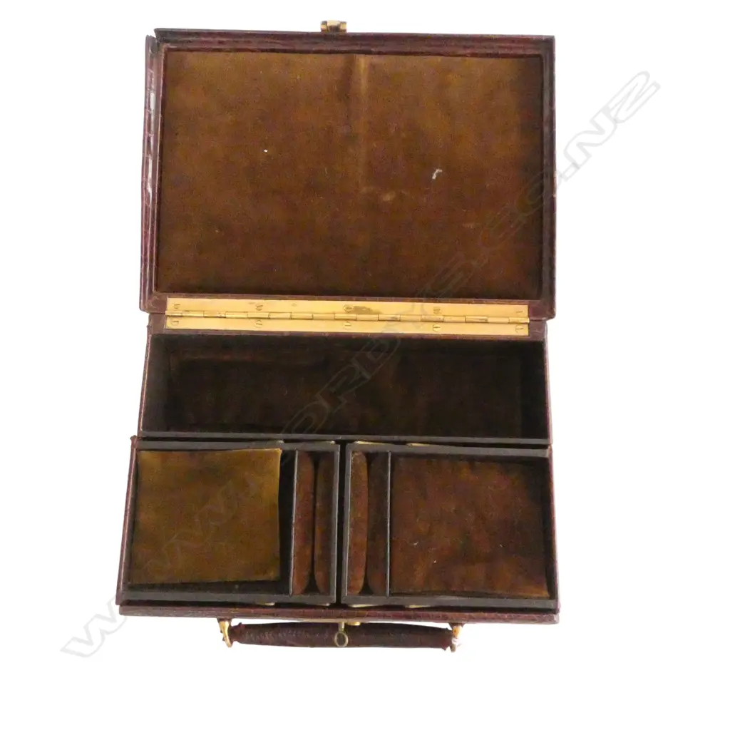 CROCODILE SKIN JEWELLERY CASE W.260mm Image 1++