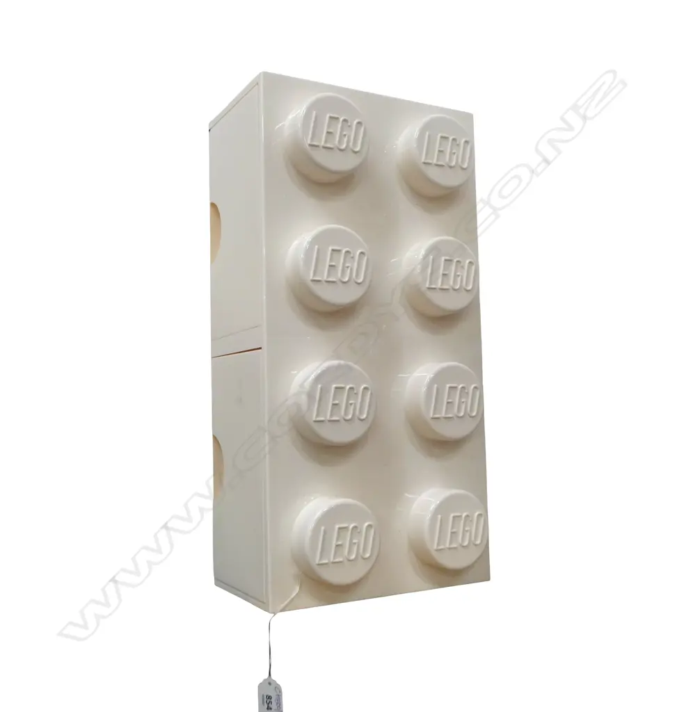 LG WHITE LEGO BRICK w. 2 STORAGE DRAWERS W.500mm Image 1++