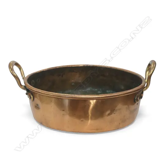 OLD COPPER JAM PAN 325mm dia