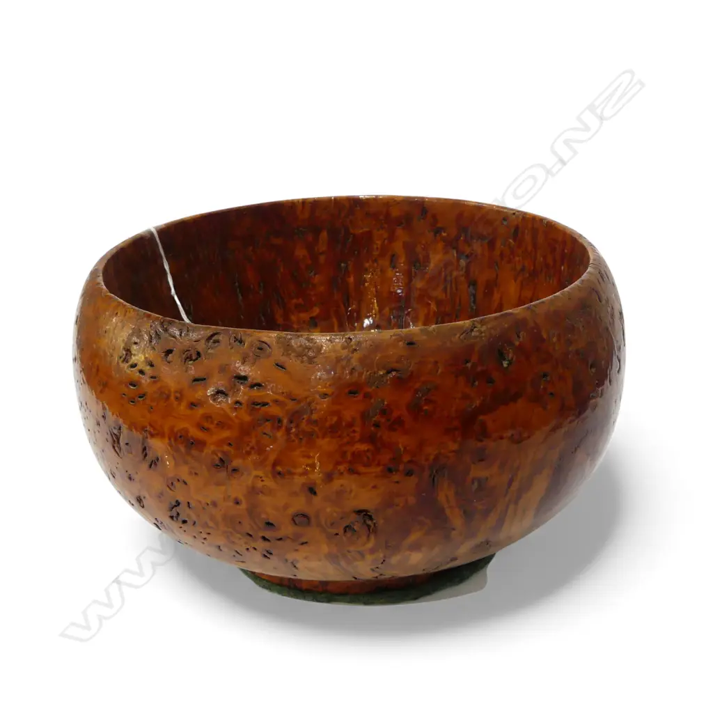 LGE OLD BURR TOTARA? BOWL Dia.250mm Image 1++