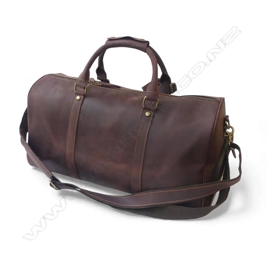LEATHER WEEKEND BAG W.520mm AS NEW Image 1++