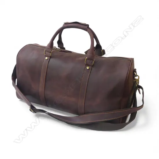LEATHER WEEKEND BAG W.520mm AS NEW