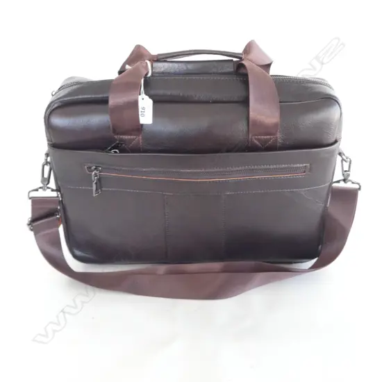 LEATHER BREIFCASE W.400mm AS NEW