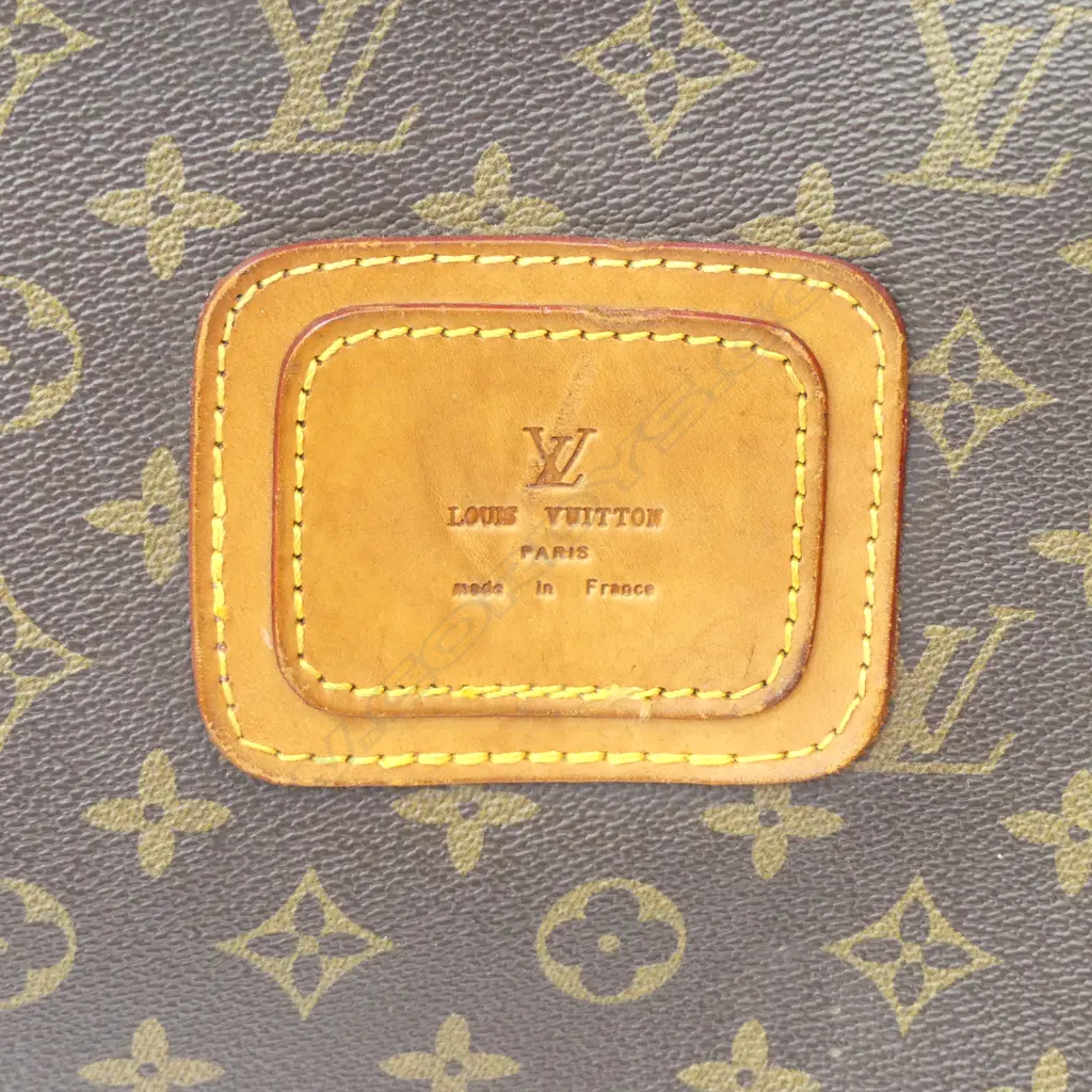 VINTAGE LOUIS VUITTON TRAVEL TRUNK W.820mm Image 1++