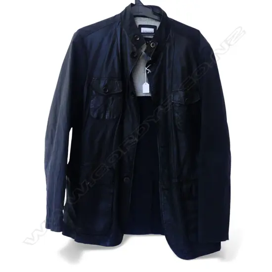ARMANI COLLEZIONI JACKET SZ. 52 FAUX LEATHER