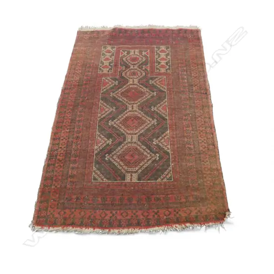 HAND KNOTTED ALL WOOL RUG 1400x970mm