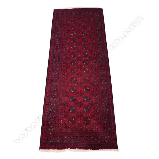 HANDKNOTTED TURKOMAN RUG, 2400 x 820mm