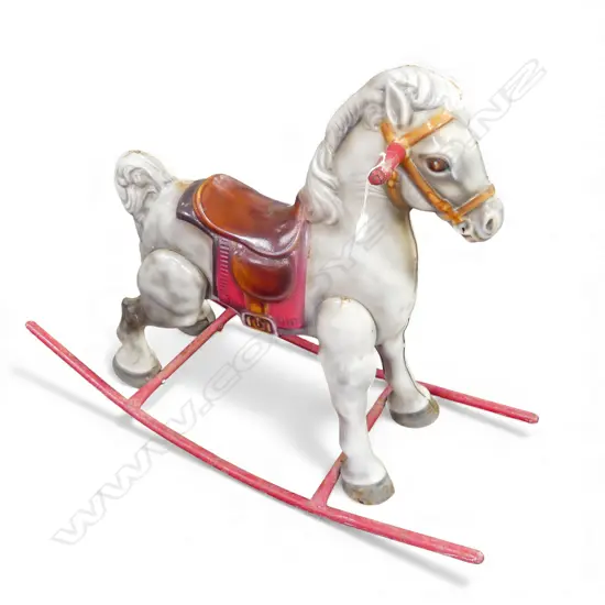 CHILDS METAL ROCKING HORSE H.770mm