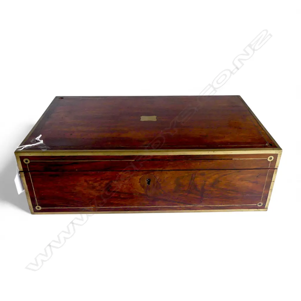 ANTIQUE MAHOGANY WRITING SLOPE W.405mm Image 1++