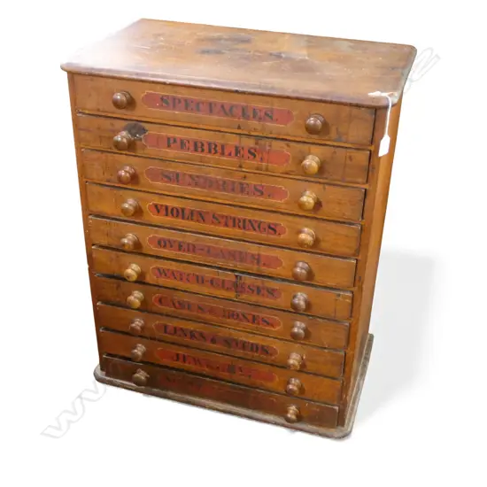 ANTIQUE PHARMACY DRAWERS 645x400x800mm