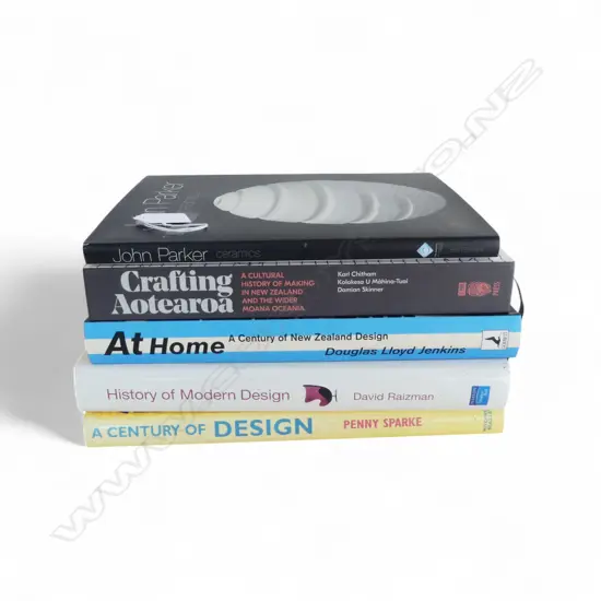 5 ART BOOKS; DESIGN INTEREST