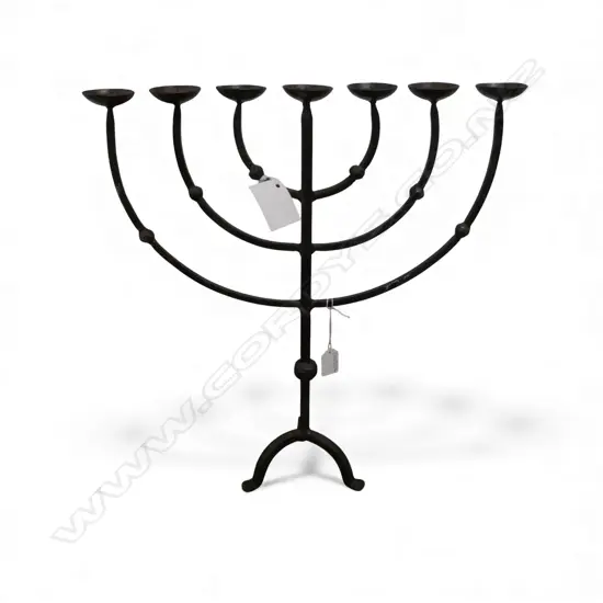 7 LIGHT MENORAH CANDLEHOLDER H.495mm
