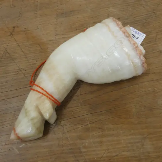CARVED QUARTZ PIG LEG H.230mm