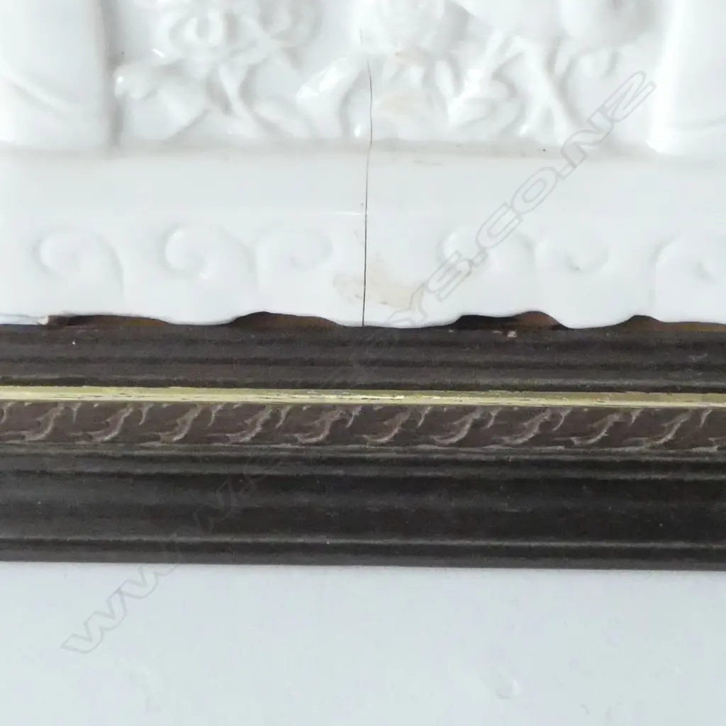 PR CHINESE BLANC DE CHINE FOO DOGS & PUPS ON WOOD STANDS H360MM AF Image 1++