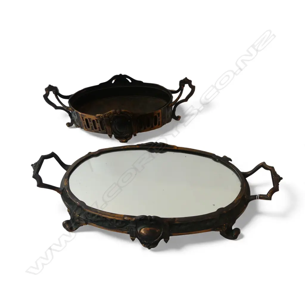2 PCE ART NOUVEAU DECORATIVE CENTERPIECE W.510mm Image 1++