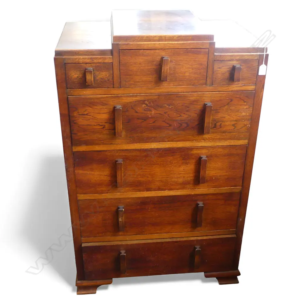 DECO OAK TALLBOY 710x445x1120mm Image 1++