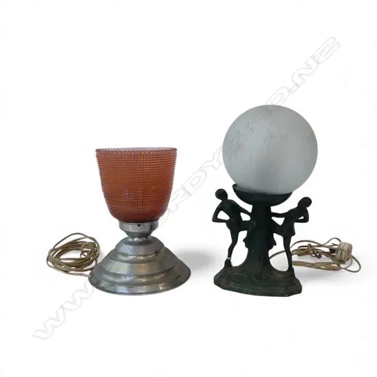 2 DECO TABLE LAMPS H.300mm