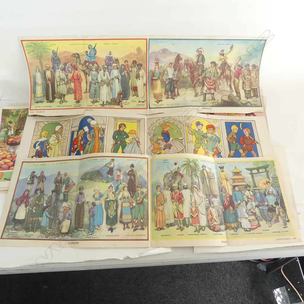 ASST. VINTAGE N.Z. SCHOOL POSTERS & OTHER SCHOOL EPHEMERA Image 1++