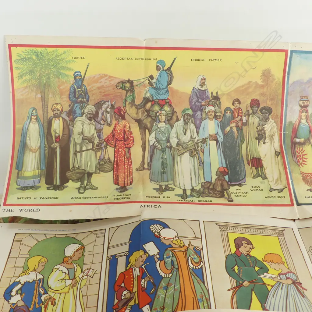 ASST. VINTAGE N.Z. SCHOOL POSTERS & OTHER SCHOOL EPHEMERA Image 1++