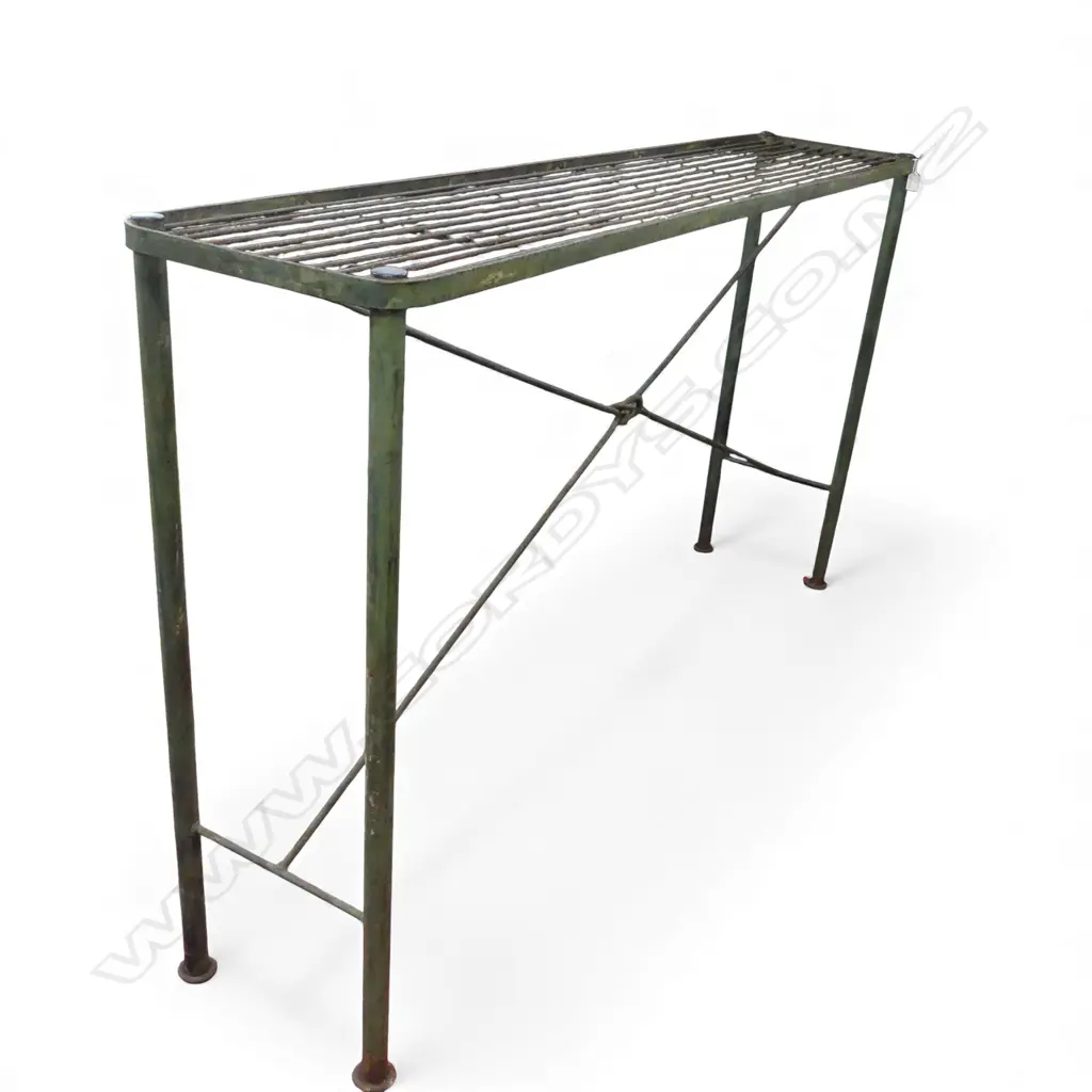 TALL INDUSTRIAL CONSOLE/OUTDOOR TABLE 1780x365x1005mm ex Cartier for Flowers Image 1++