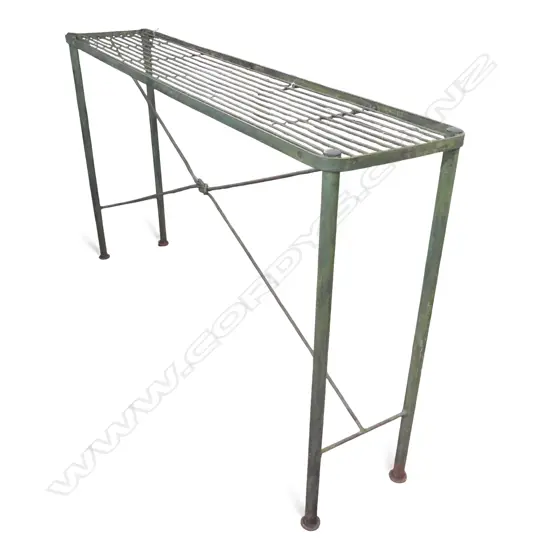 TALL INDUSTRIAL CONSOLE/OUTDOOR TABLE 1780x365x1005mm ex Cartier for Flowers