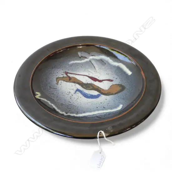 STUDIO POTTERY BOWL 355mm dia STAMPED