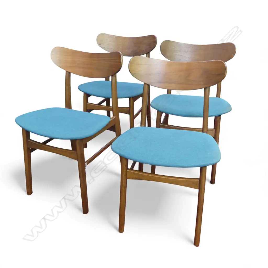 4 RETRO WOODEN DINING CHAIRS H.800 X 500MM Image 1++