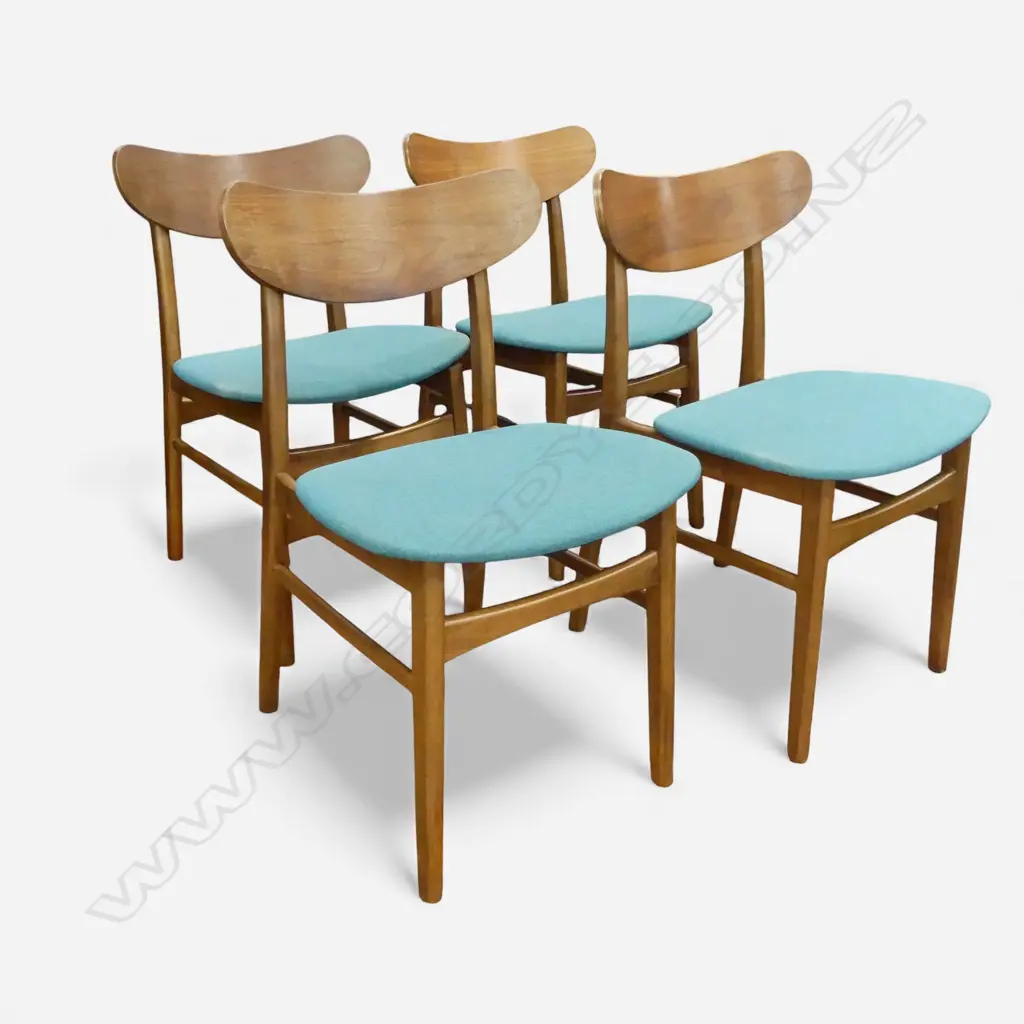 4 RETRO WOODEN DINING CHAIRS H.800 X 500MM Image 1++