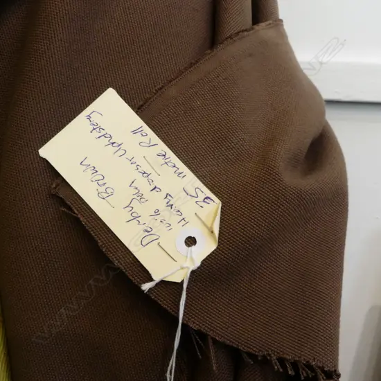 FABRIC BOLT; DERBY BROWN, POLY, HEAVY DRAPERY/UPHOLSTERY, 35M