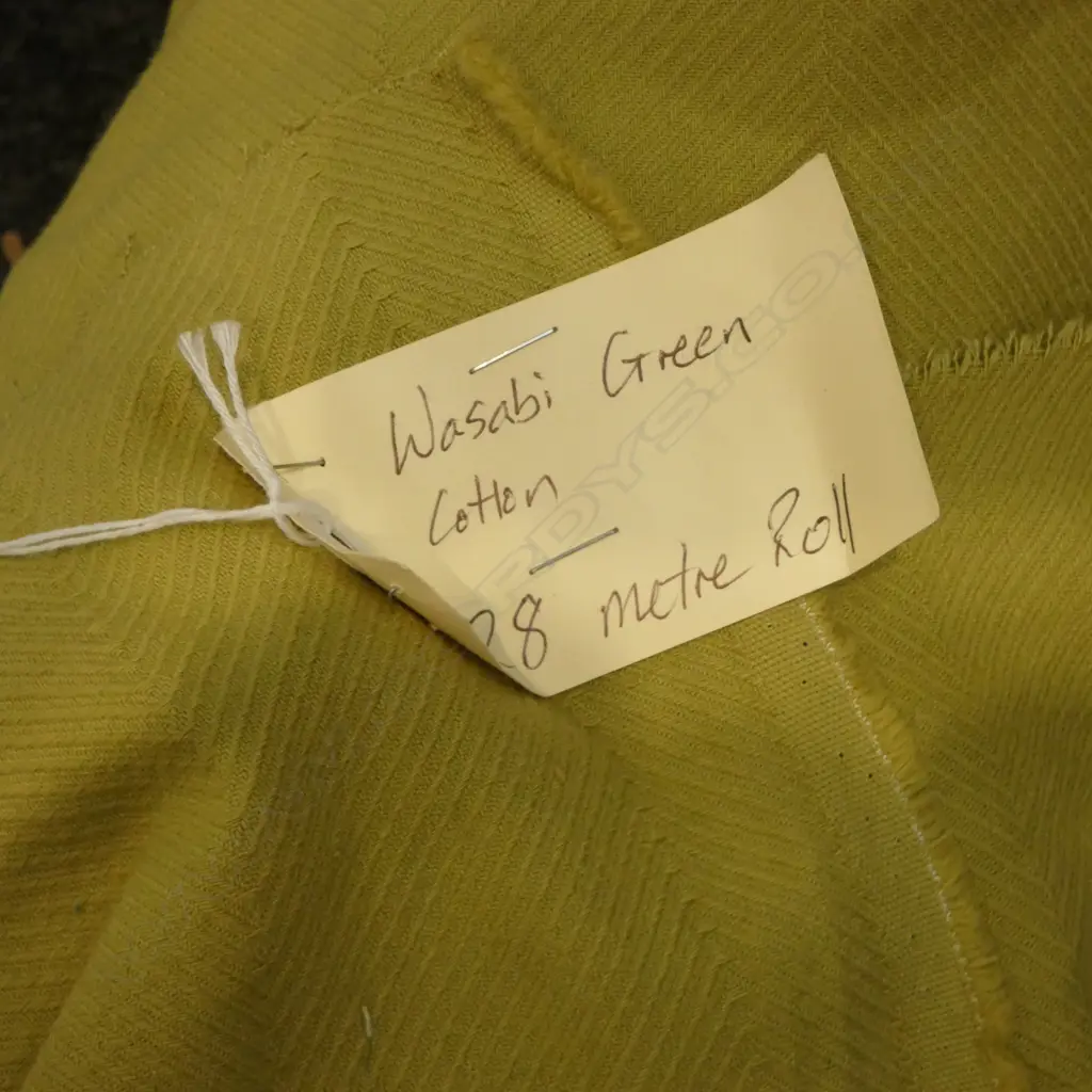 FABRIC BOLT; WASABI GREEN, COTTON, 28M Image 1++