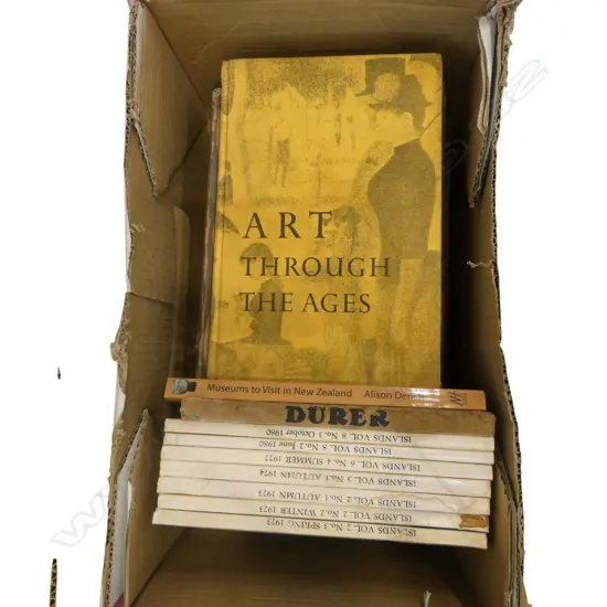 ASST. ART HISTORY BOOKS, 7 VOLS 'ILANDS' 1970-80, 1948 ARTS YEAR BOOK & 4 TENNIS BOOKS