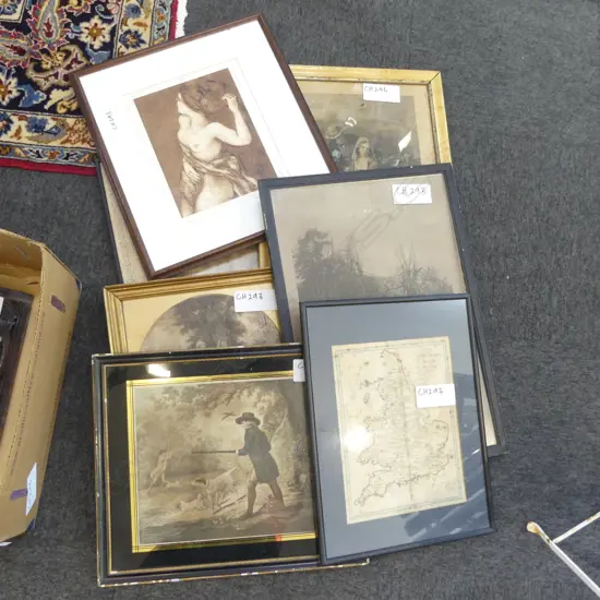 ASST. ARTWORKS, MAPS ETC faults & foxing